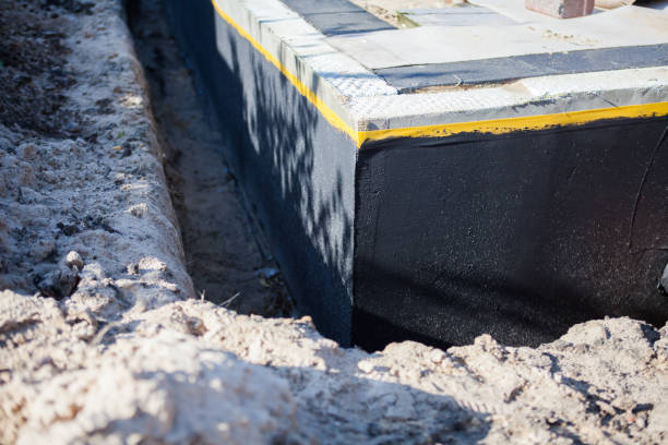Residential Foundation Crack Repair installation at a Montville, NJ home by SJ Waterproofing Pros